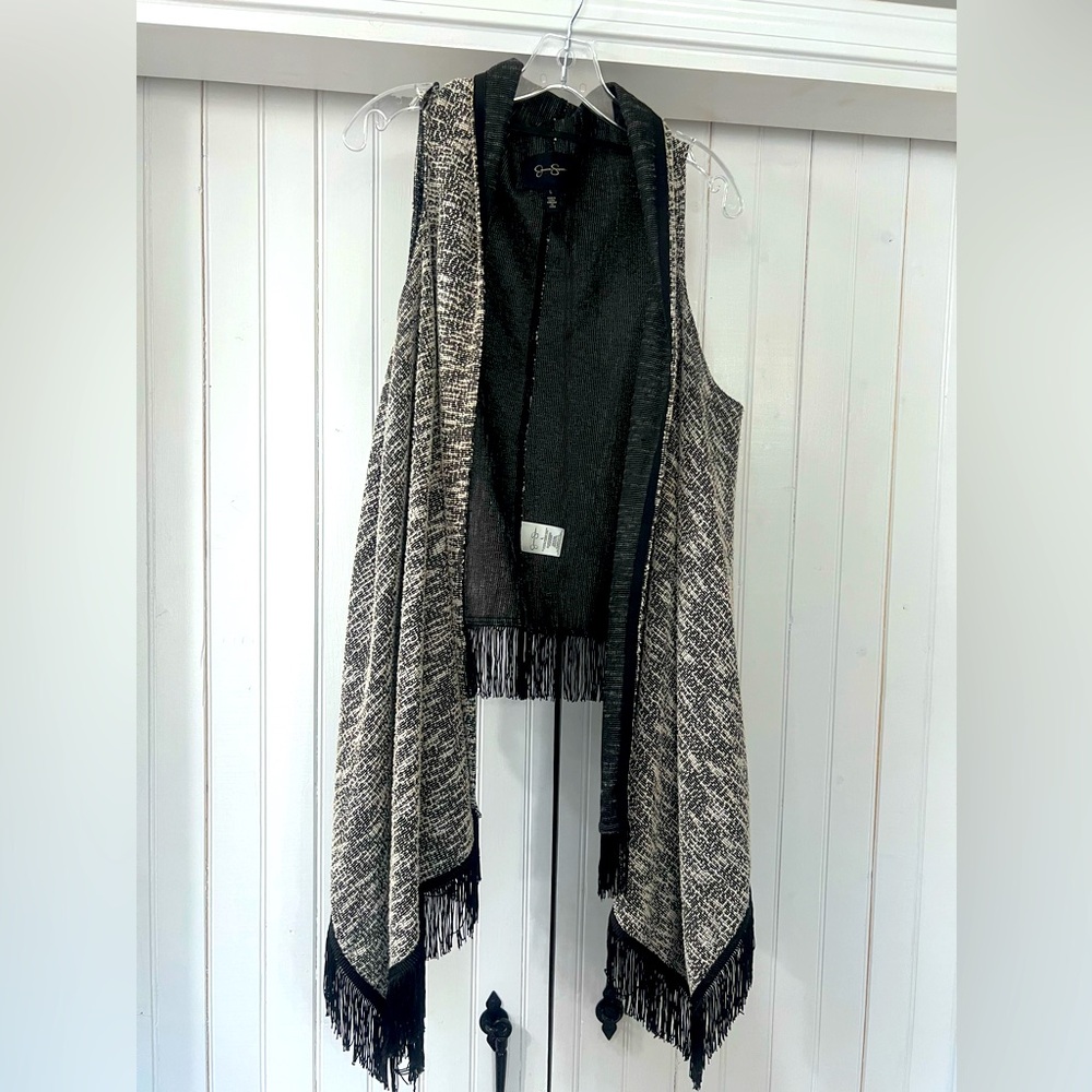 Jessica Simpson fringed vest